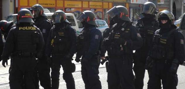 Policie v Plzni zatýkala i odpůrce extremistů. Prát se prý nechtěli